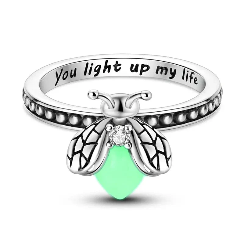 Luminous Glow-in-the-dark Firefly Band Ring