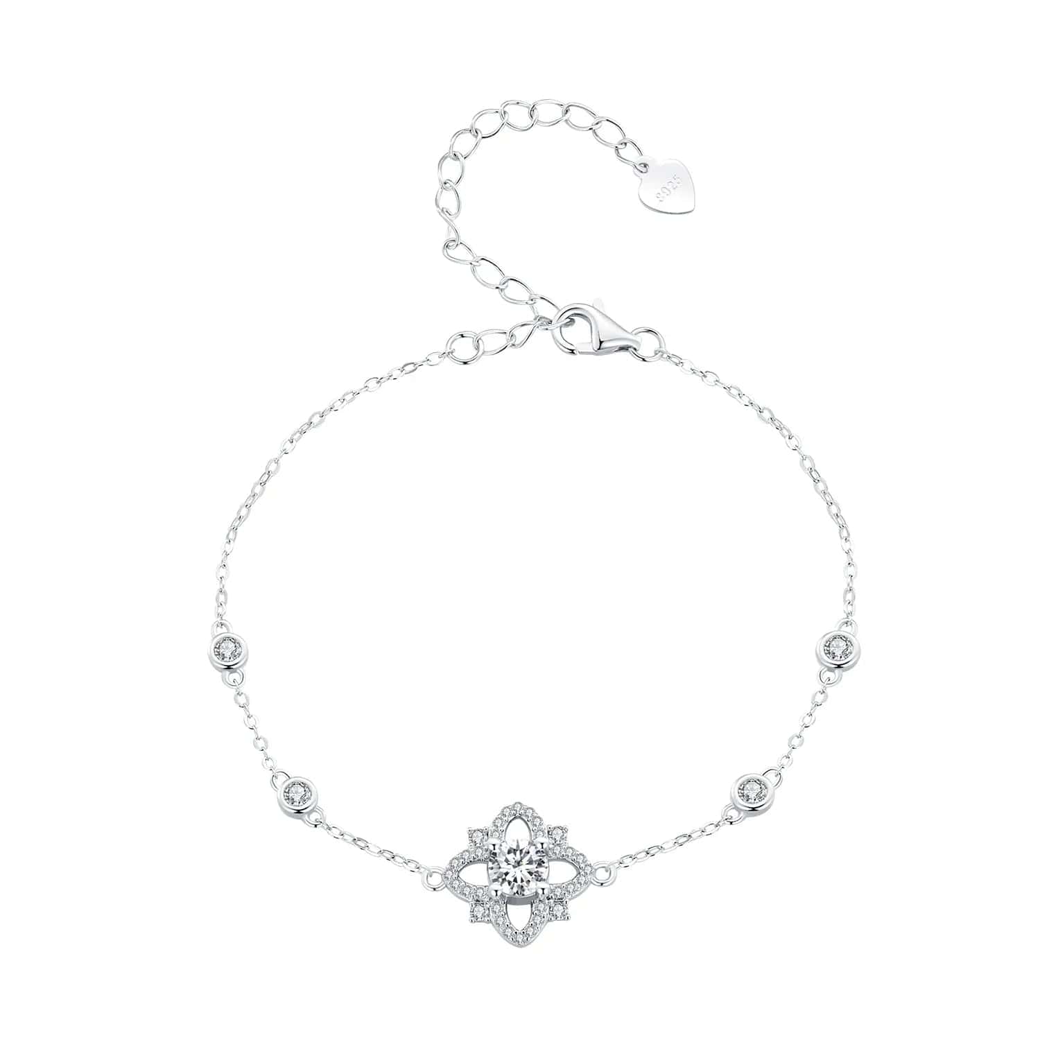 Pangama Moissanite Flower Bracelet