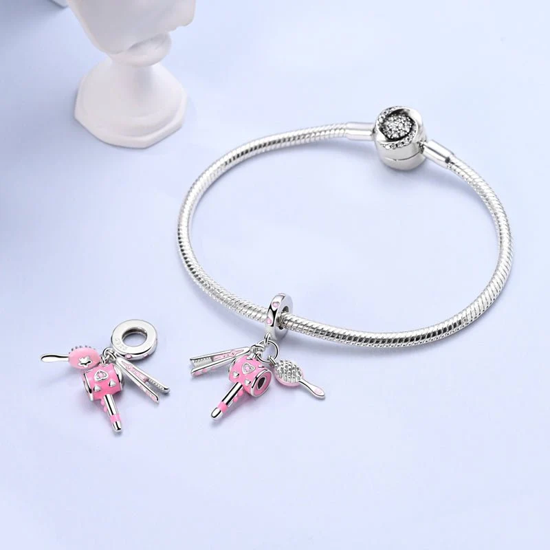 Hairdresser's Styling Tools Triple Dangle Charm