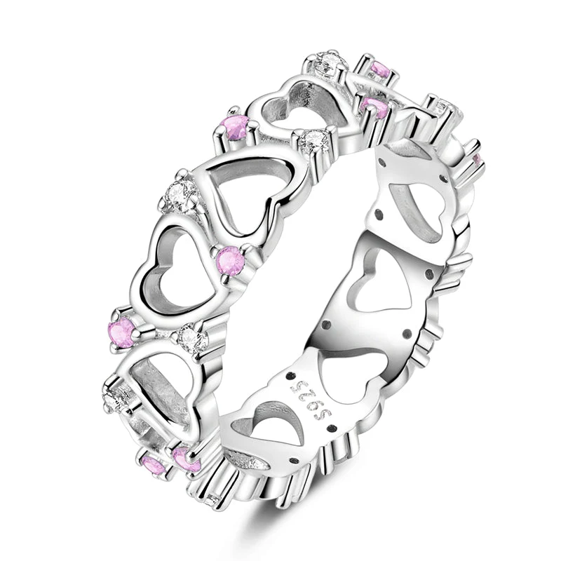Eternal Love Heart Band Ring