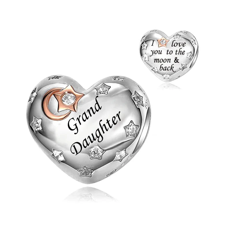 Granddaughter Love Heart Charm