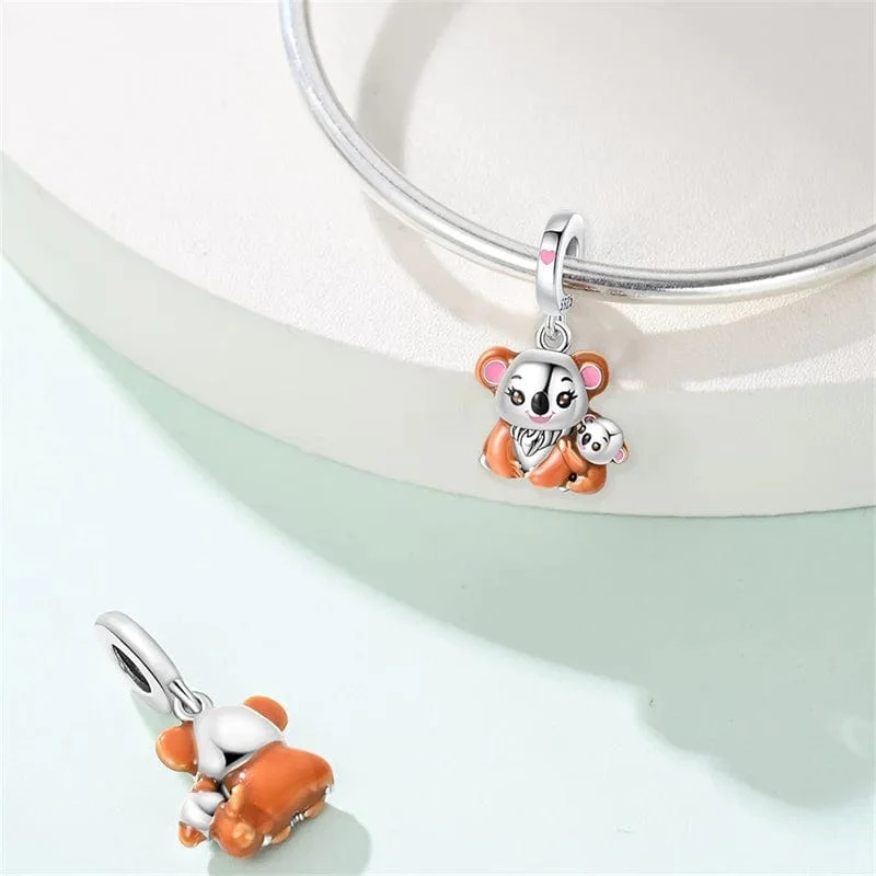 Koala Love & Baby Hug Dangle Charm