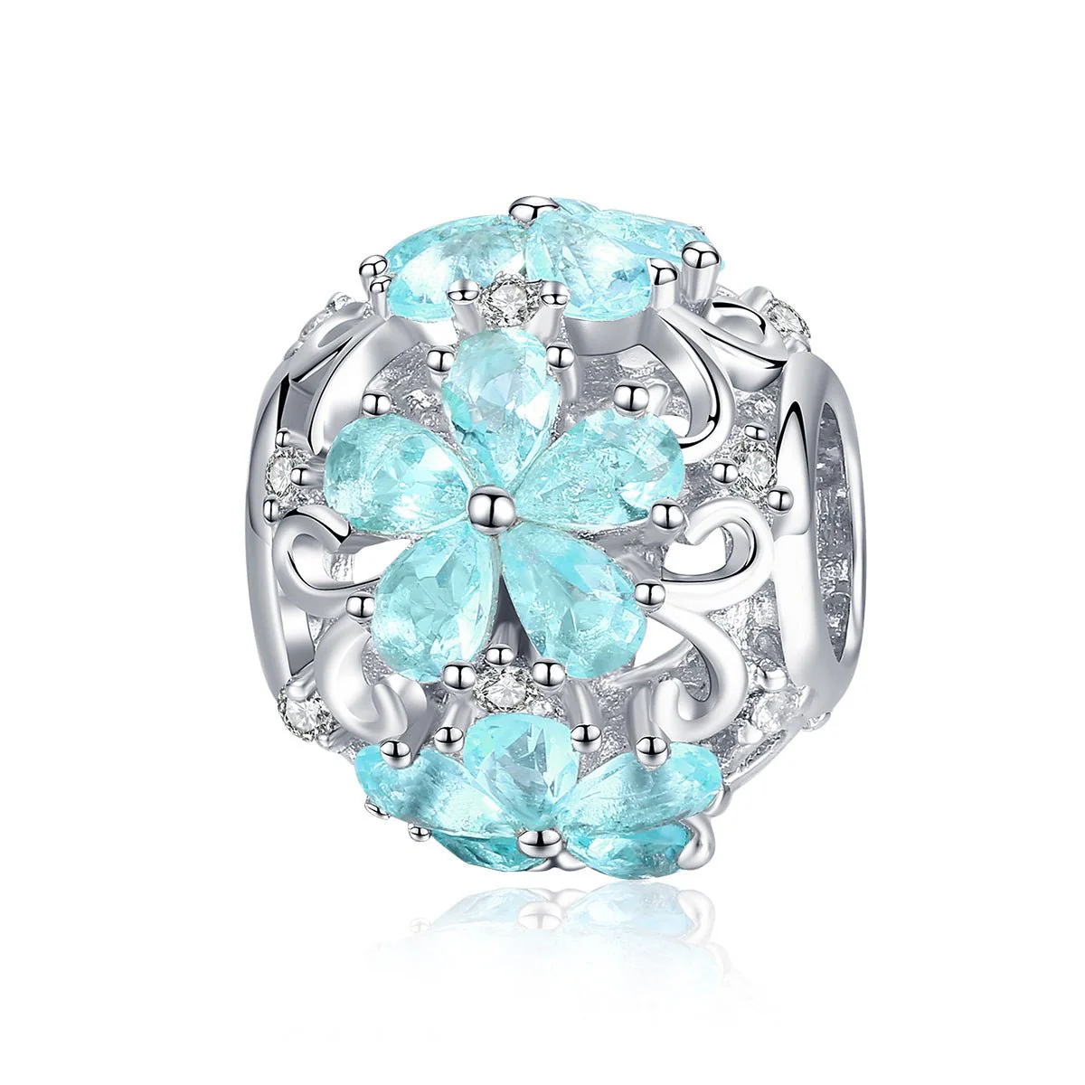 Sparkling Herbarium Cluster Round Charm