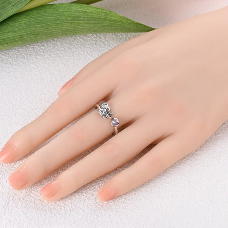 Always With You Elephant Heart Ring