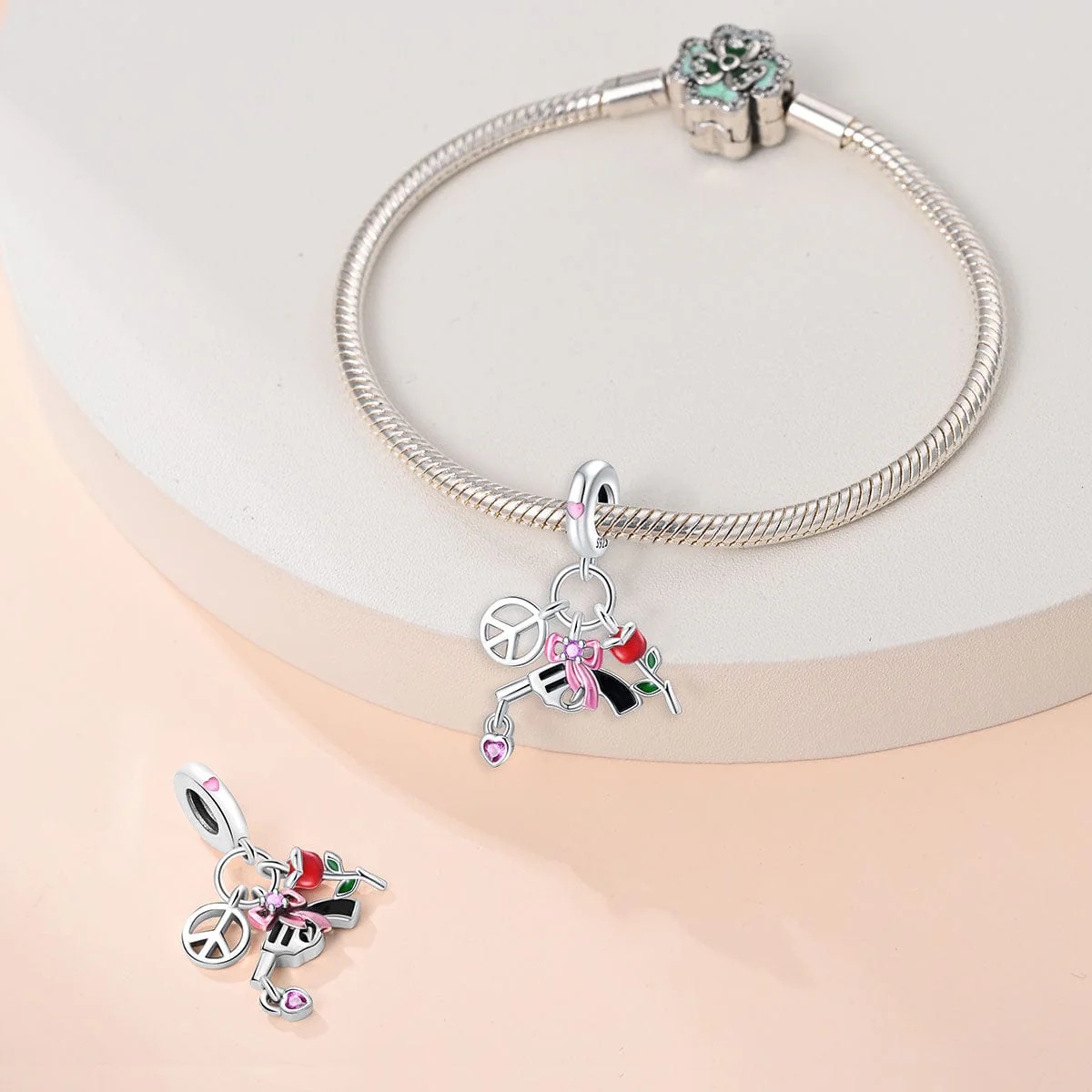 Love, Peace, and Rebellion Charm