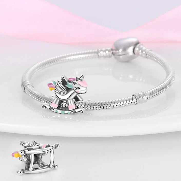 Rocking Unicorn Charm