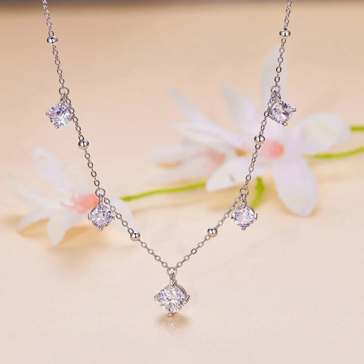 Pangama Moissanite Drop Necklace