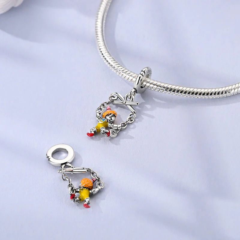 Clown on Swing Dangle Charm