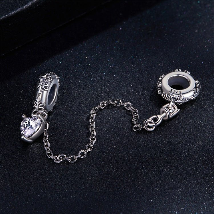 Sparkling Pavé Safety Chain Charm