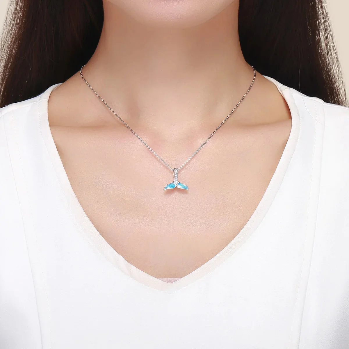 Blue Whale Tail Ocean Charm