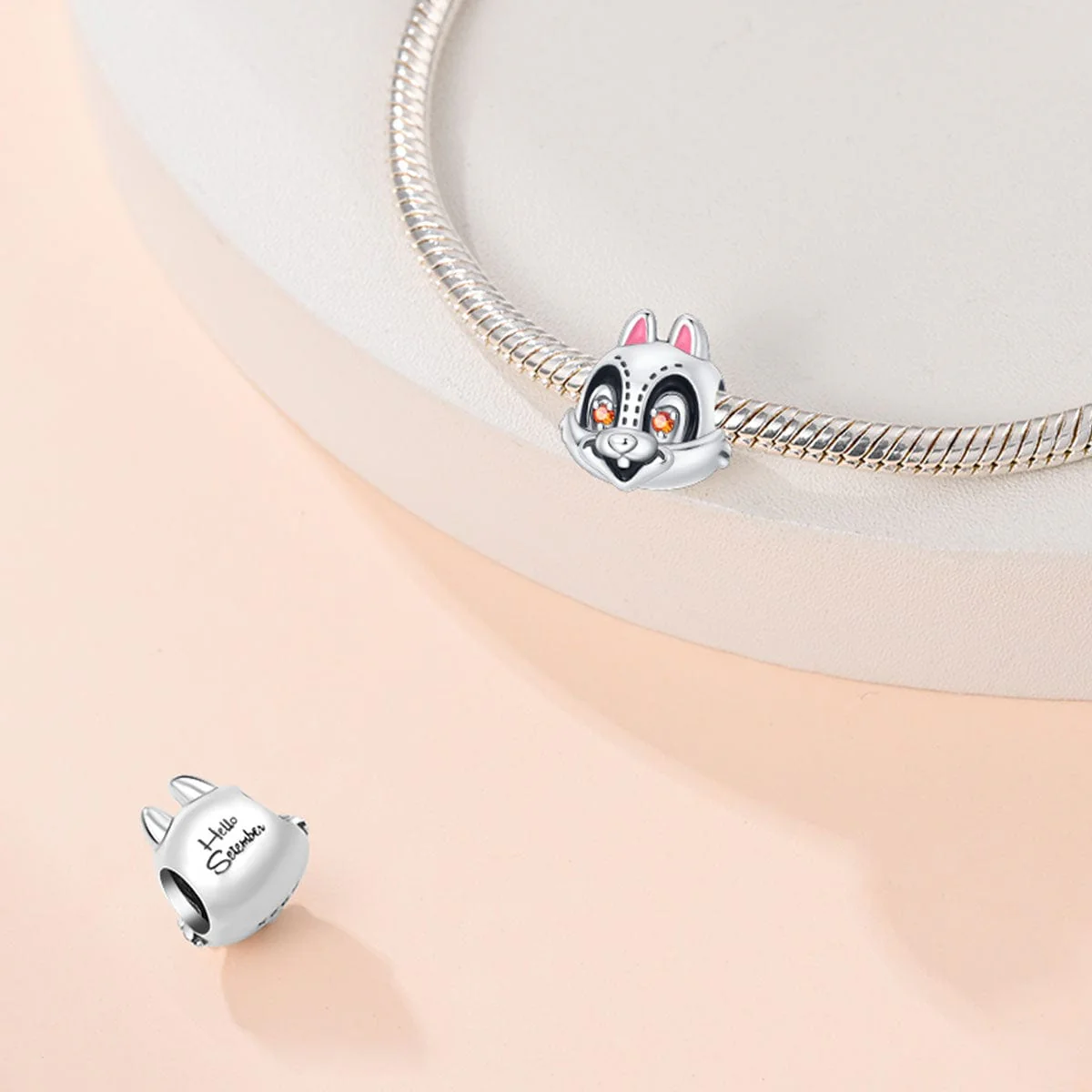 Bunny Charm with Sparkling Eyes