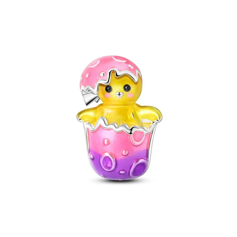 Cute Chick in Egg Charm