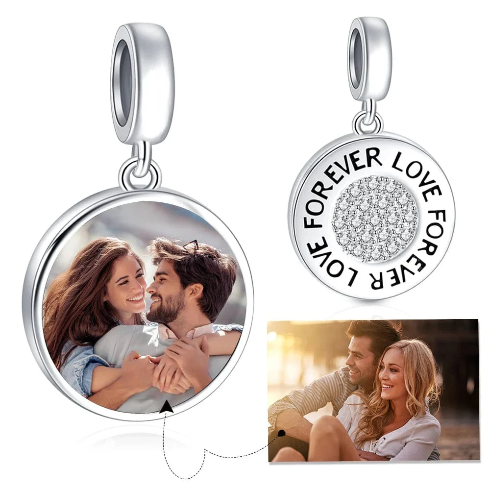 Personalized Forever Love Photo Charm