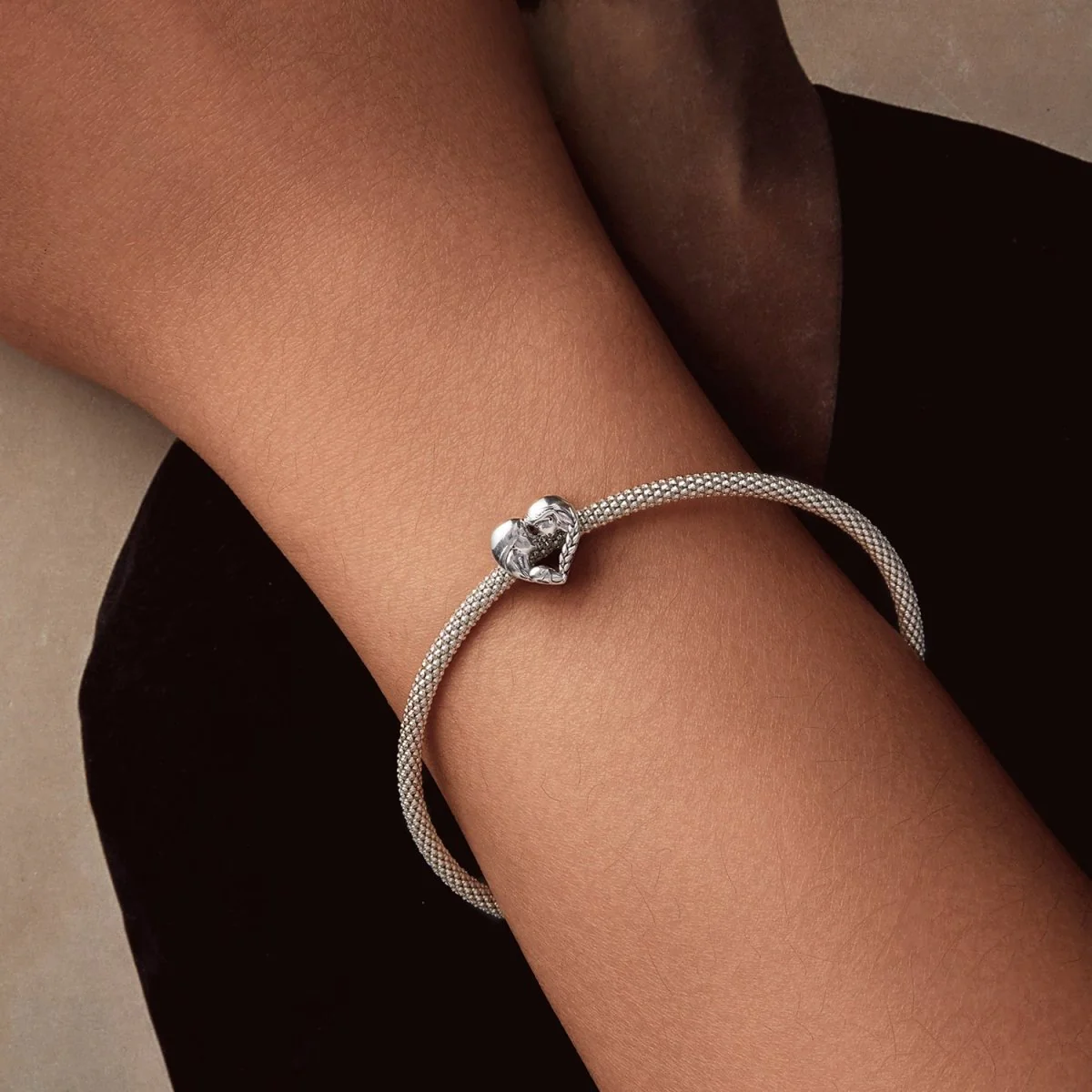 Love You Sister Heart Charm