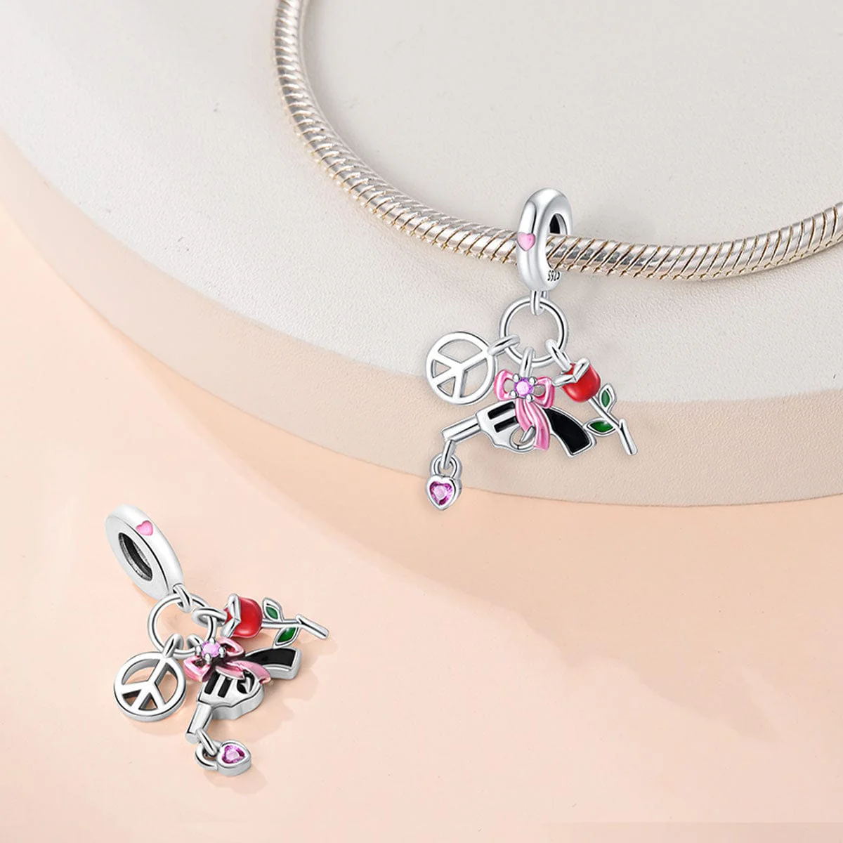 Love, Peace, and Rebellion Charm