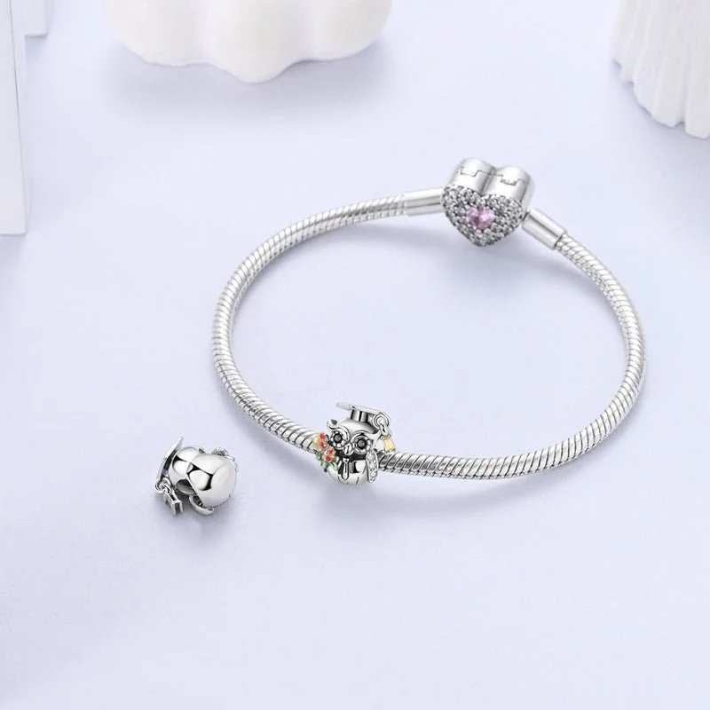 Wise Owl Graduation Charm