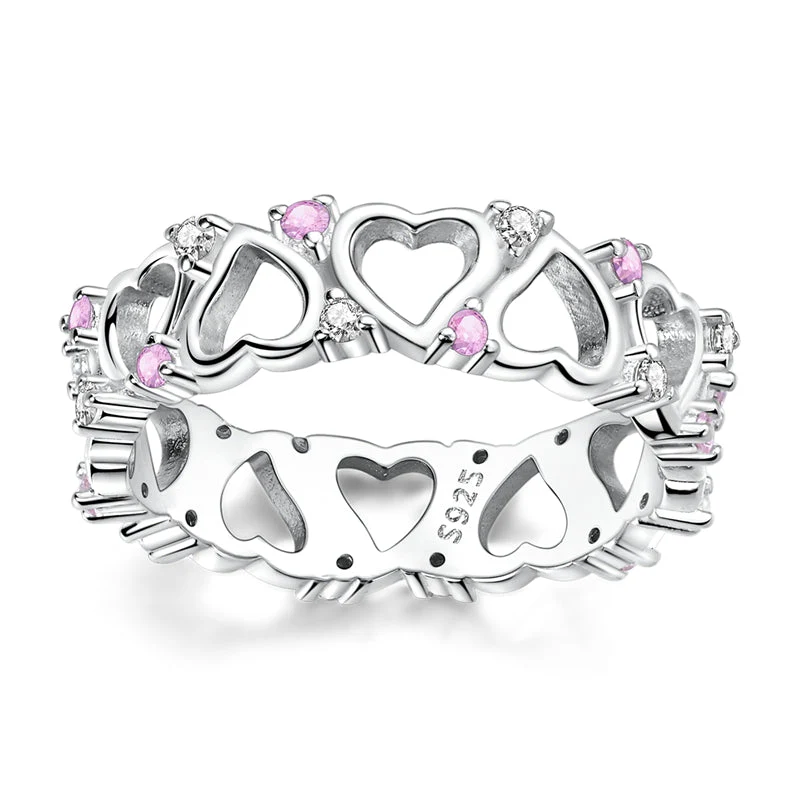 Eternal Love Heart Band Ring