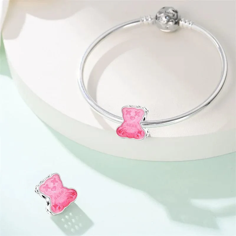 Pink Gummy Bear Charm