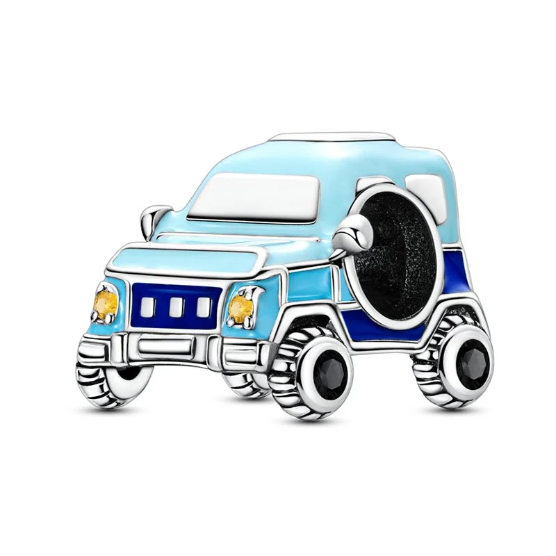 Blue Adventure Jeep Charm