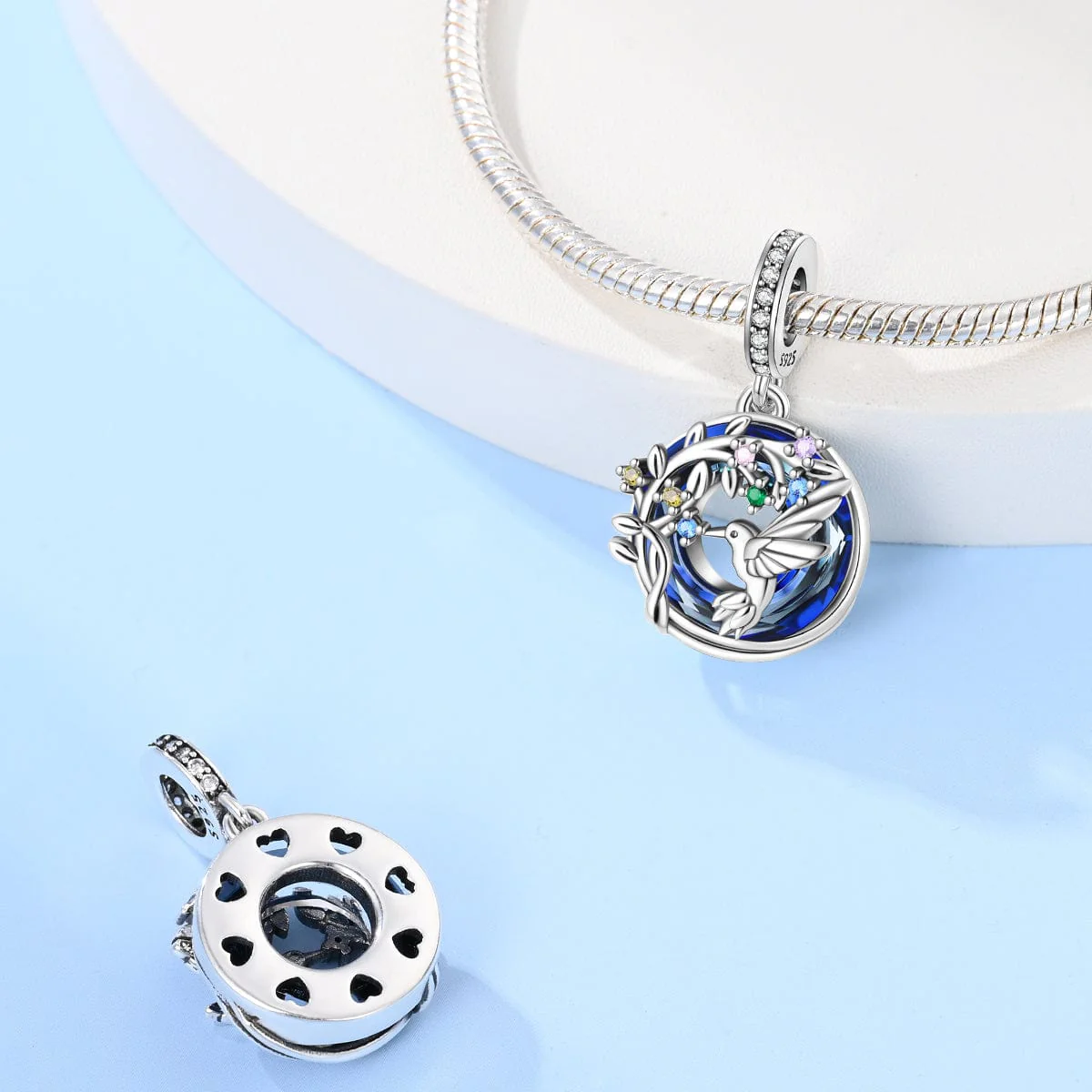 Hummingbird Double Dangle Charm