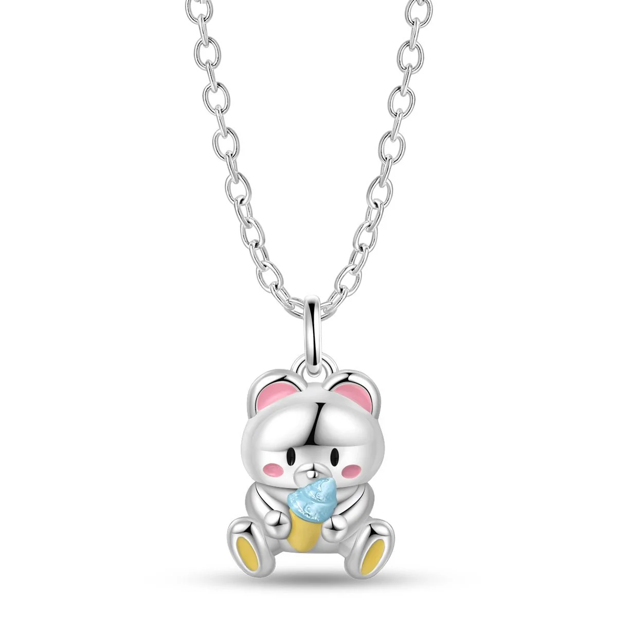 Ice Cream Bear Pendant Necklace