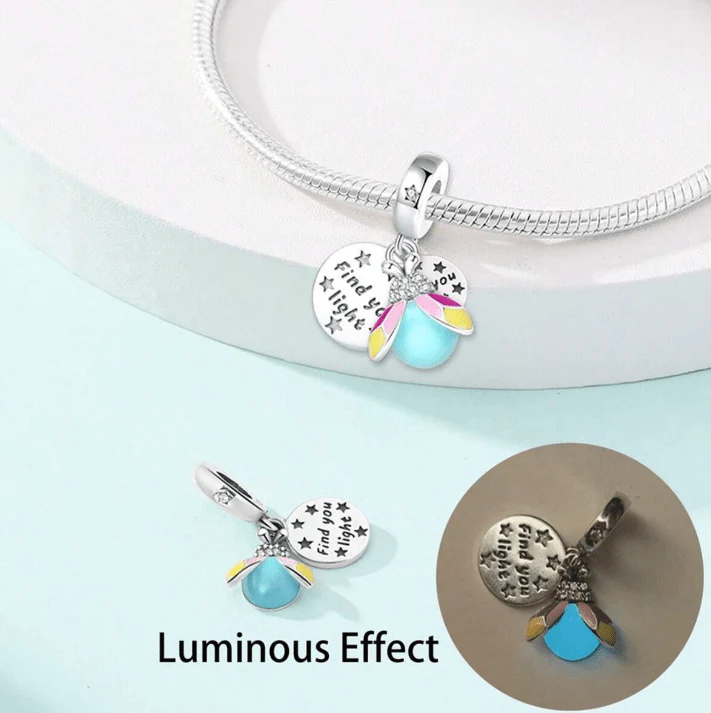 Glow in the Dark Luminous Firefly Charm