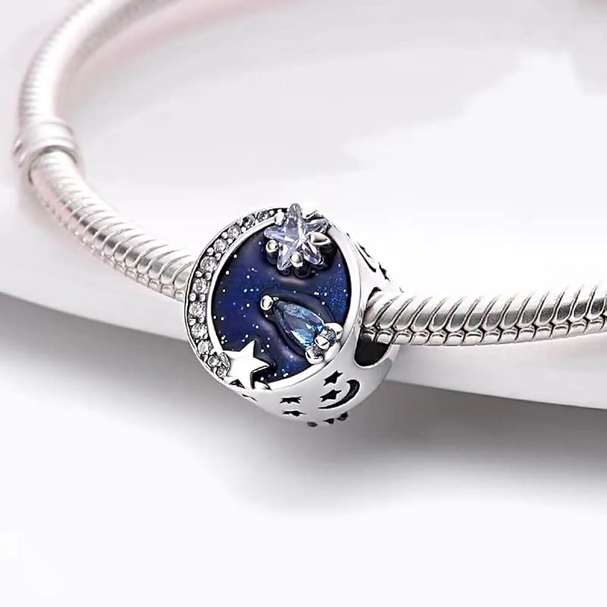 Blue Galaxy Charm