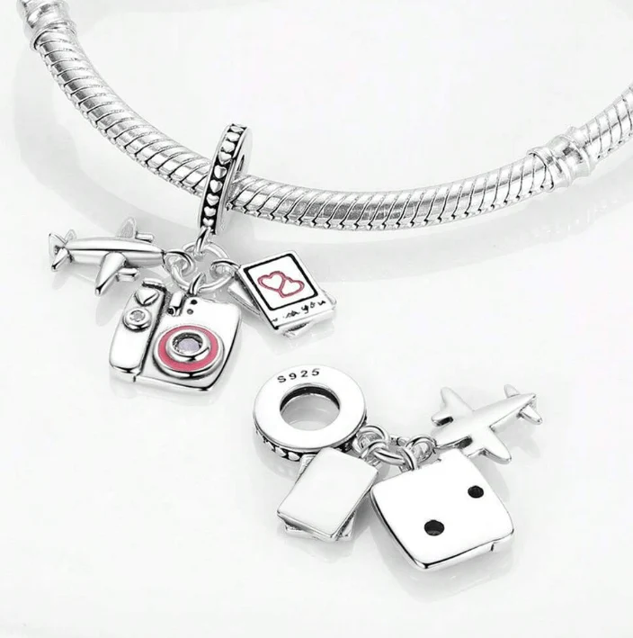 Travel Moments Camera & Airplane Charm