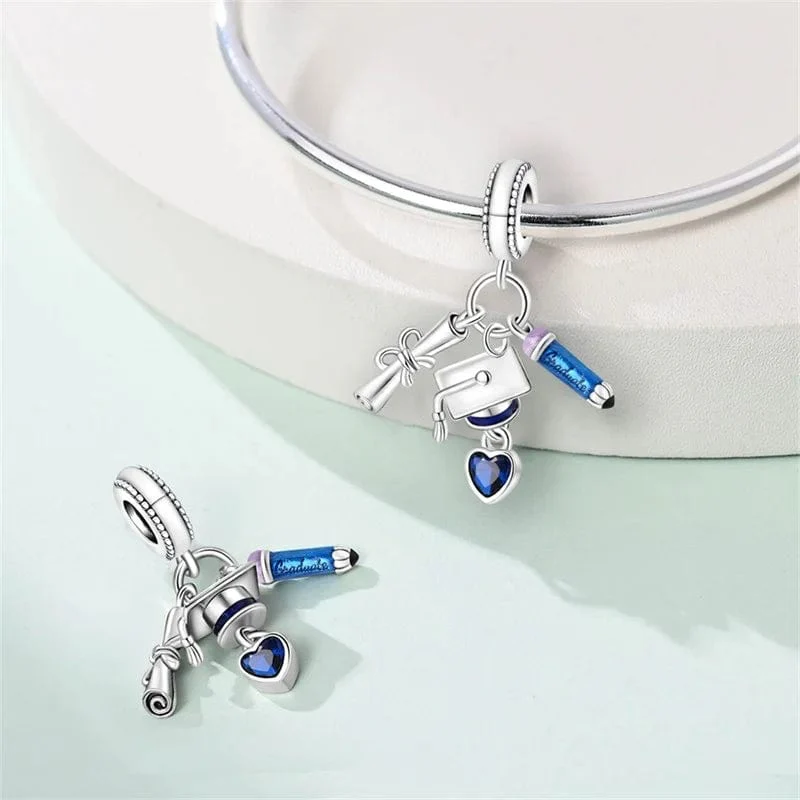 Graduation Triple Dangle Charm