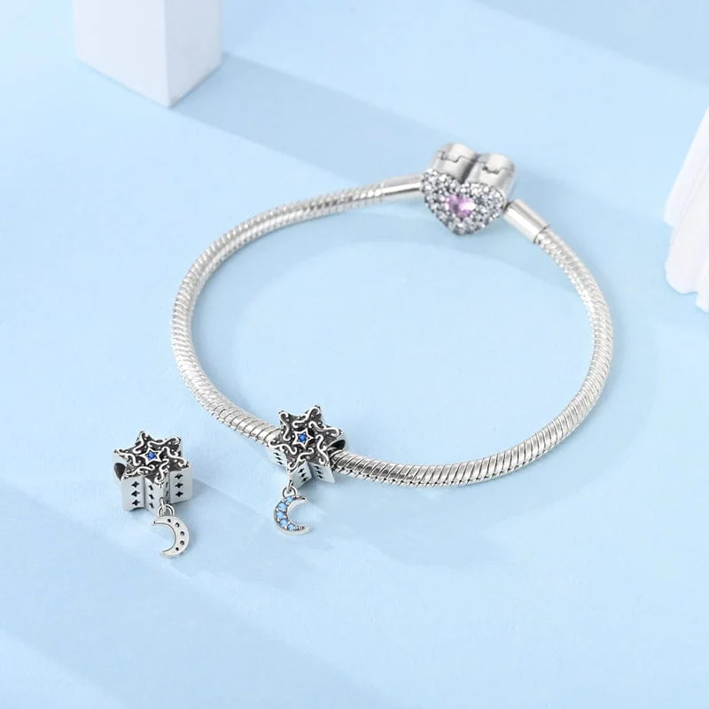 Star & Crescent Moon Charm