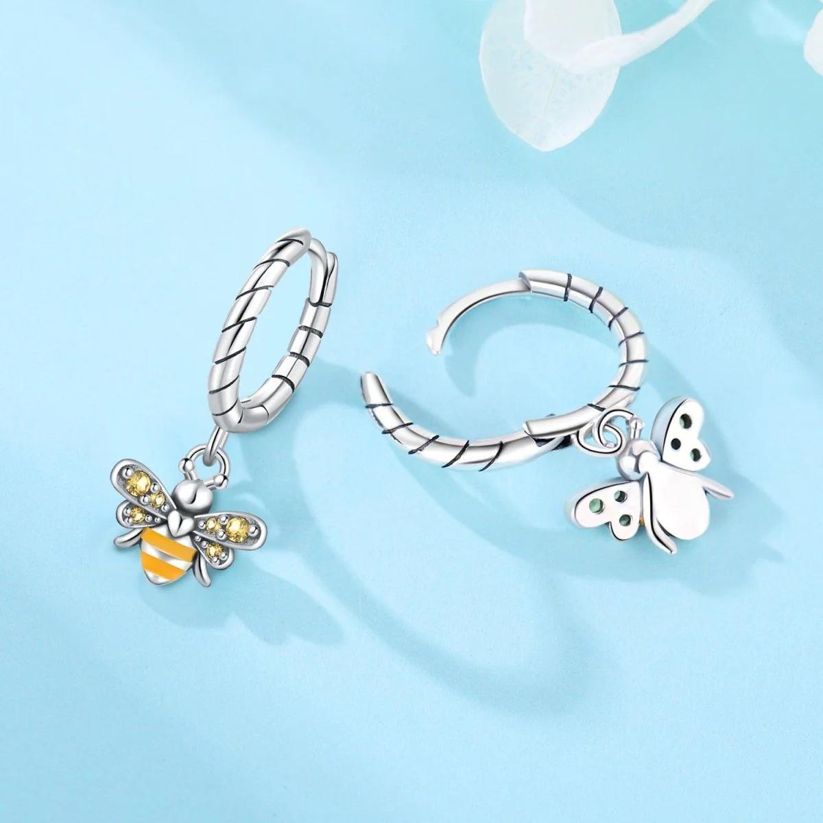 Honey Bee Delight Hoop Earrings