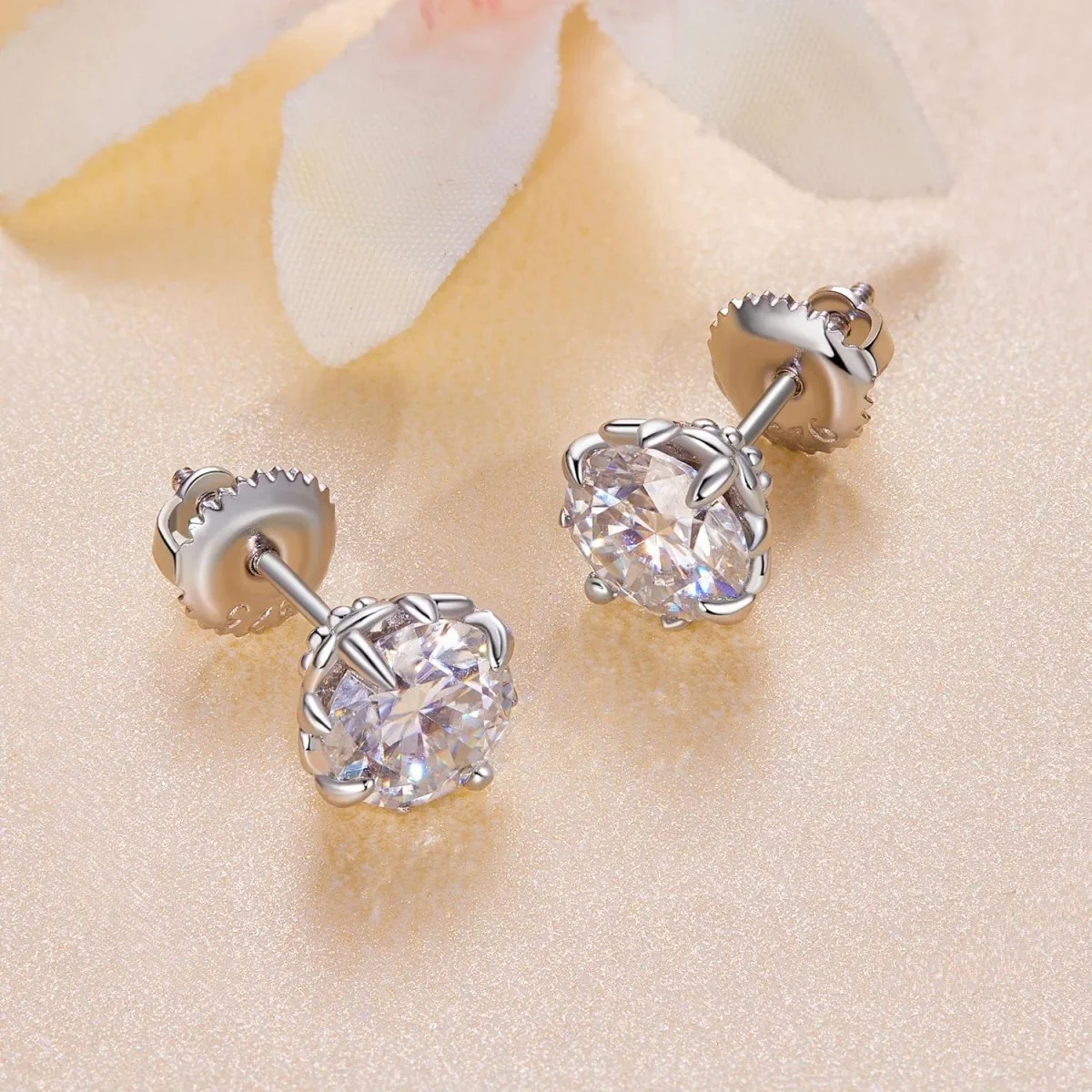 Pangama Moissanite Stud Earrings