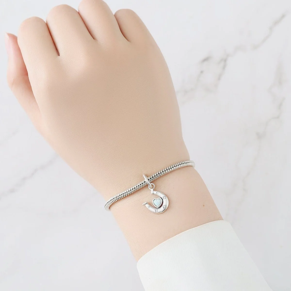 Heart Horseshoe Charm