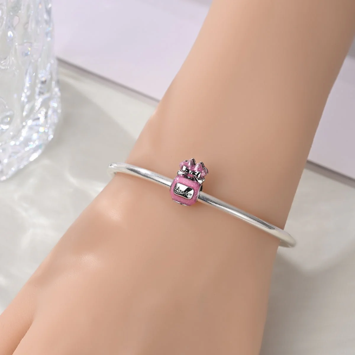 Le Parfum Pink Perfume Bottle Charm