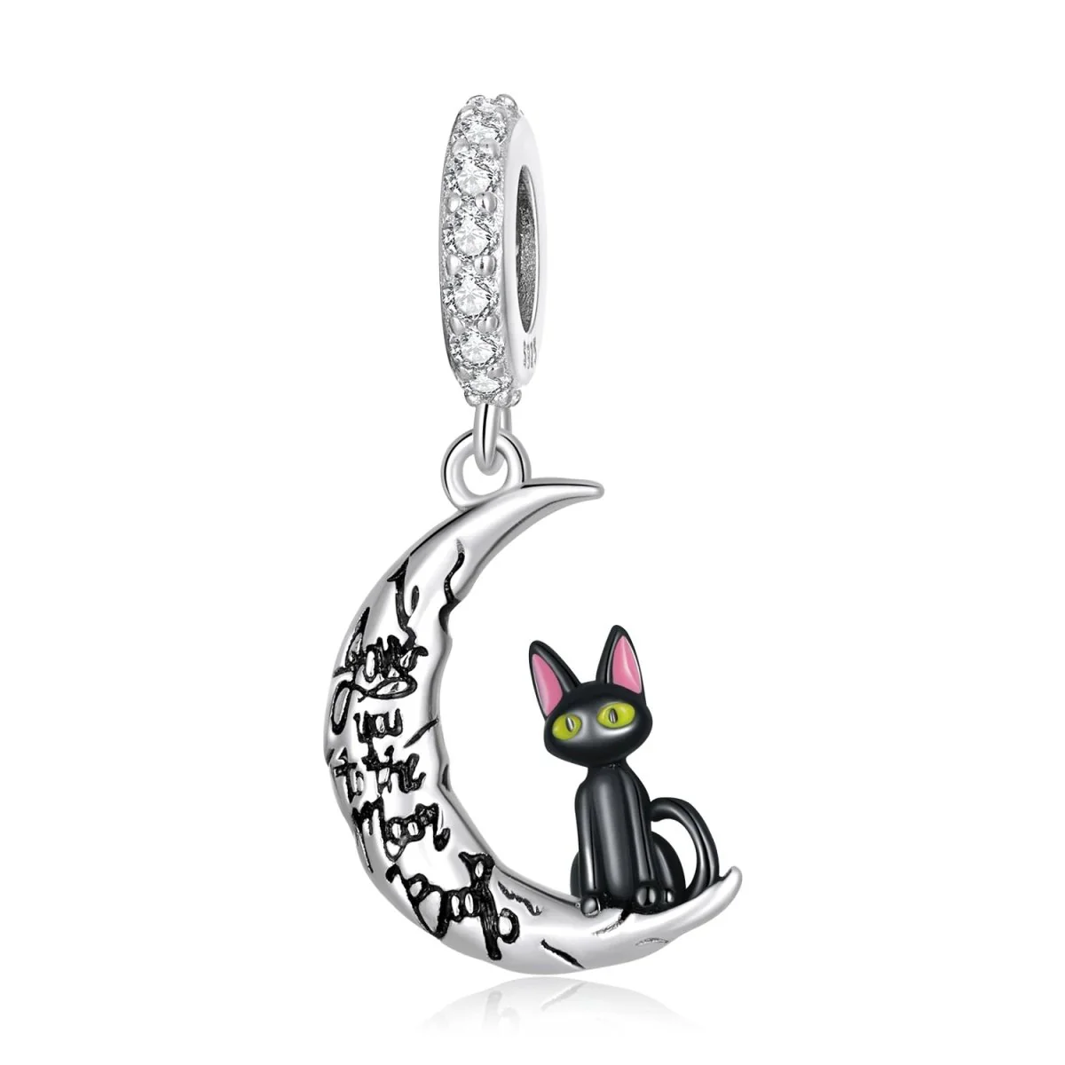 Moonlit Cat Dangle Charm