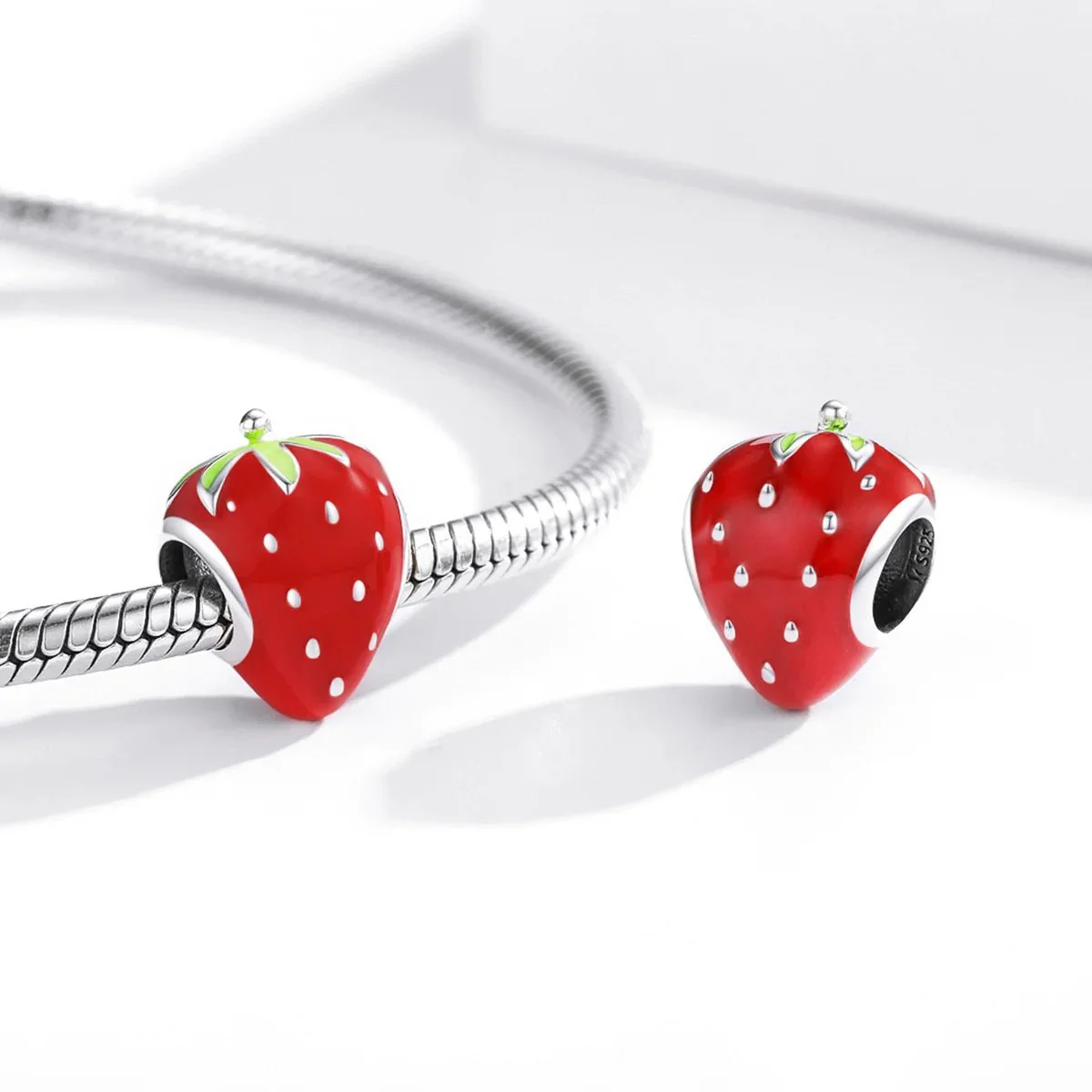 Seeded Strawberry Fruit Charm
