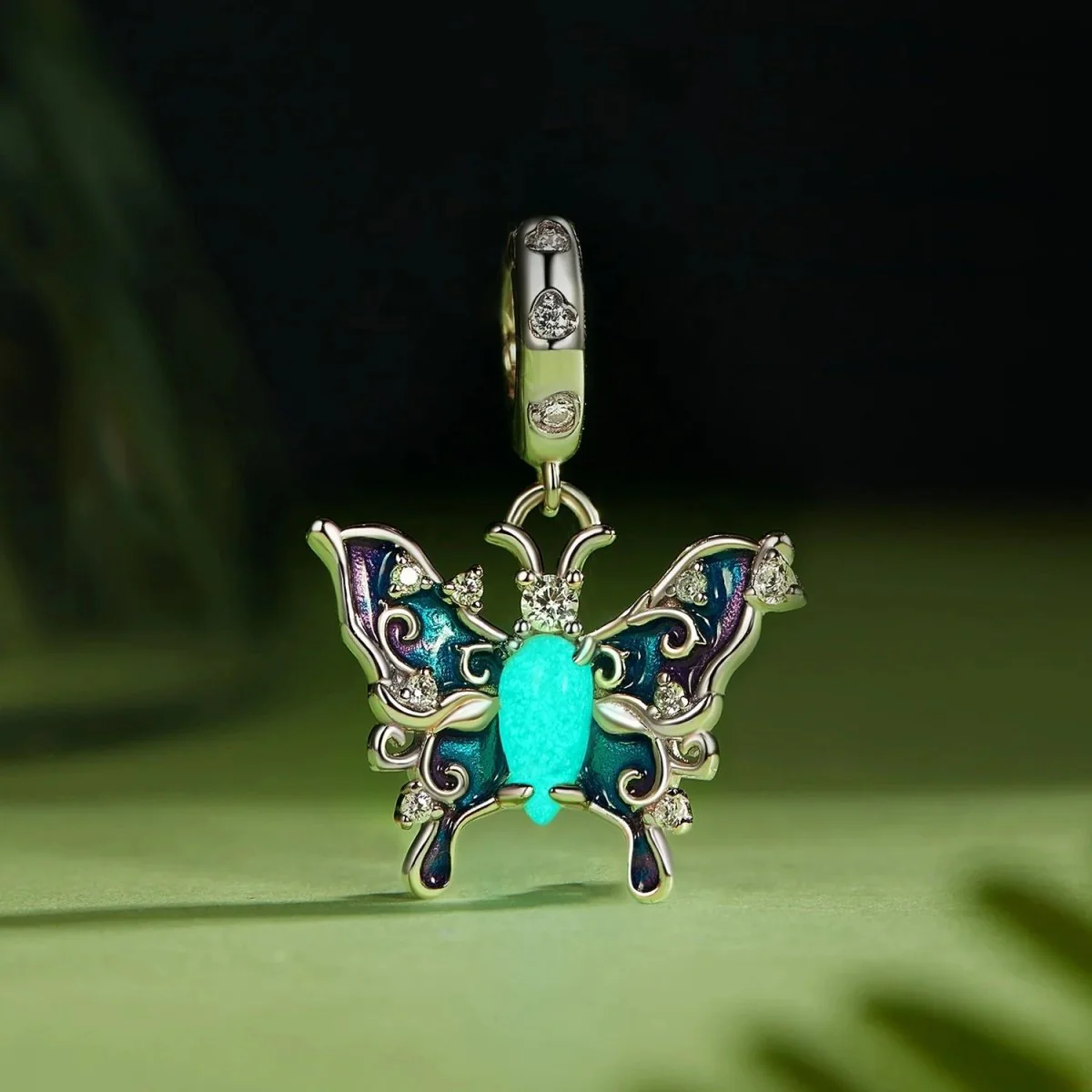 Glow in the Dark Luminous Celestial Butterfly Dangle Charm
