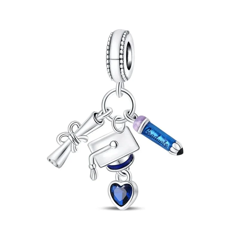 Graduation Triple Dangle Charm
