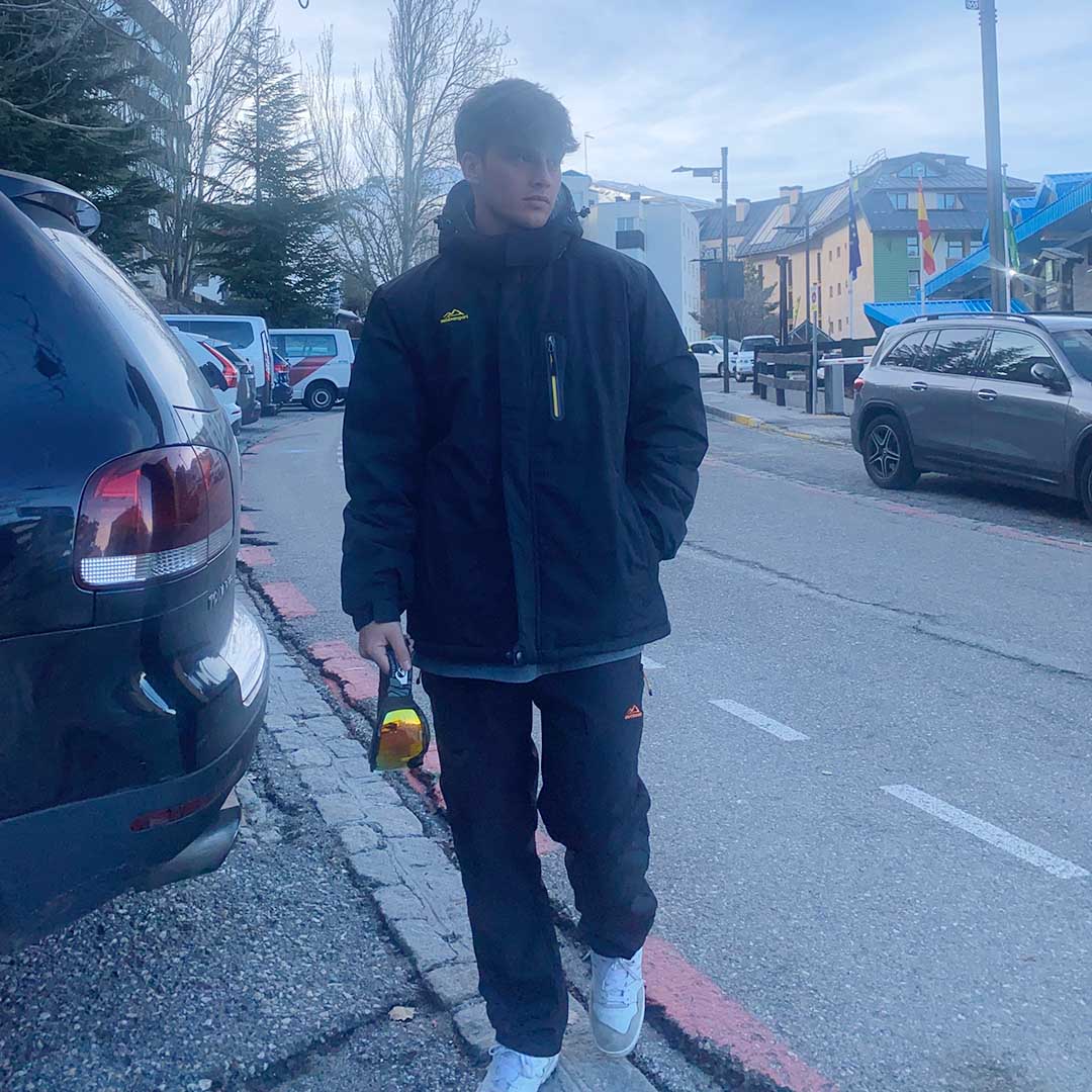 Men's Hiking Fleece Lined Reinforced Knees Softshell Pants