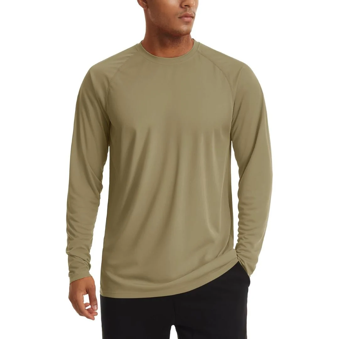 Men's UPF 50+ Long Sleeve Quick Dry Sun Protection Shirt