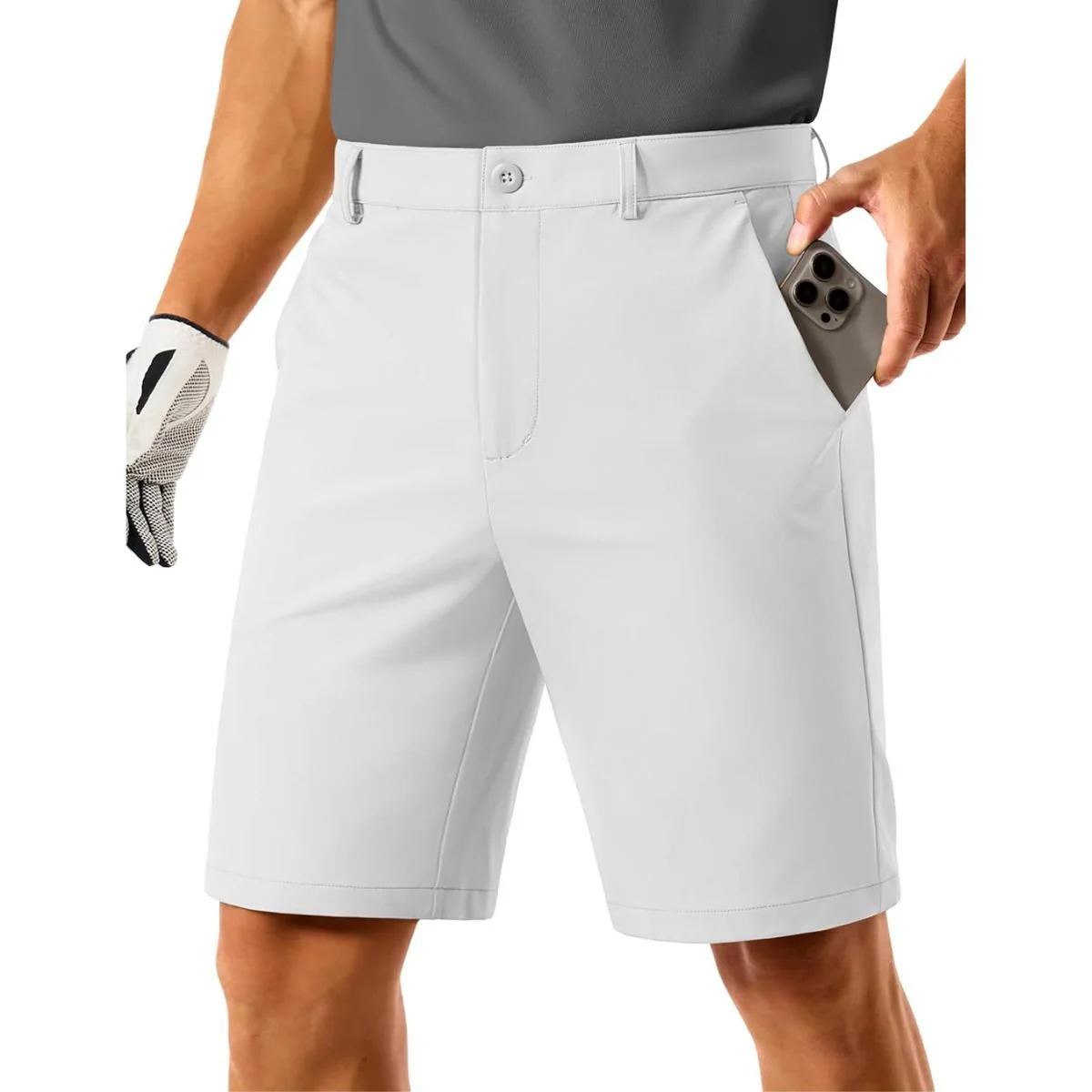 Men's Golf Quick Dry Casual Flat Front Shorts with 4 Pockets