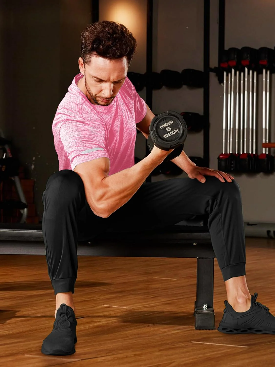 Men's Quick-Dry Workout Crew Neck T-Shirt