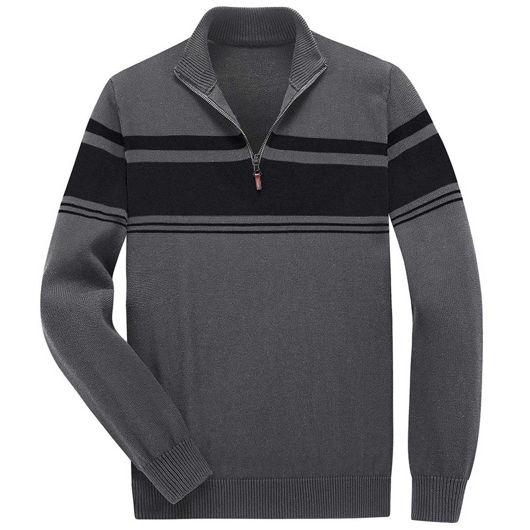 Men's Polo Sweaters Classic Cotton Knitted