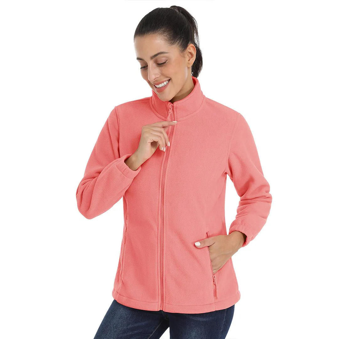Women's Fleece Full Zip Lightweight Jacket