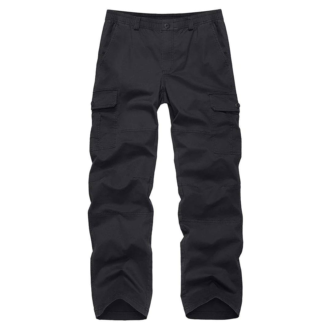 Men's Cotton Casual Classic Straight Leg Pants