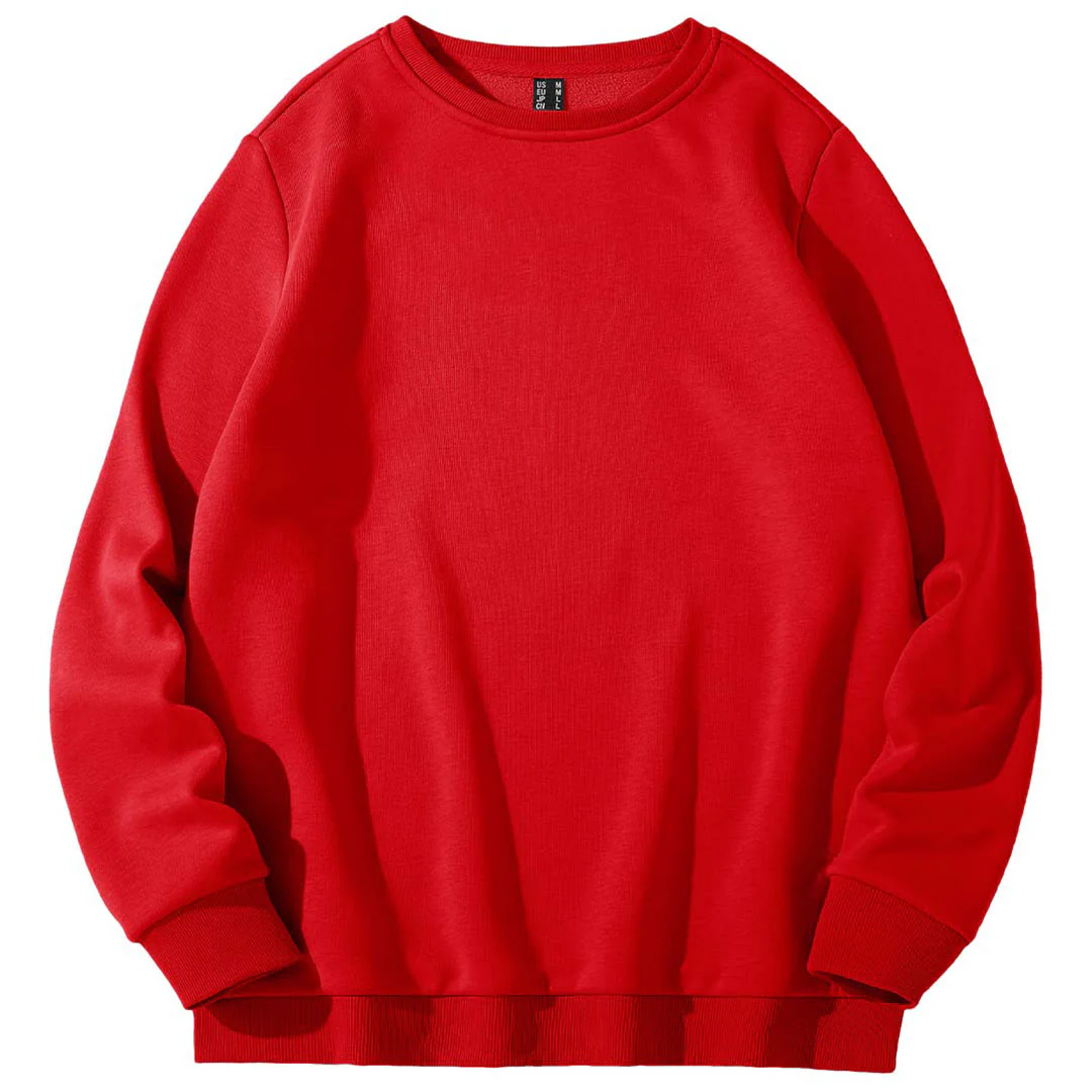 Women's Fleece-Lined Crewneck Casual Sweatshirts