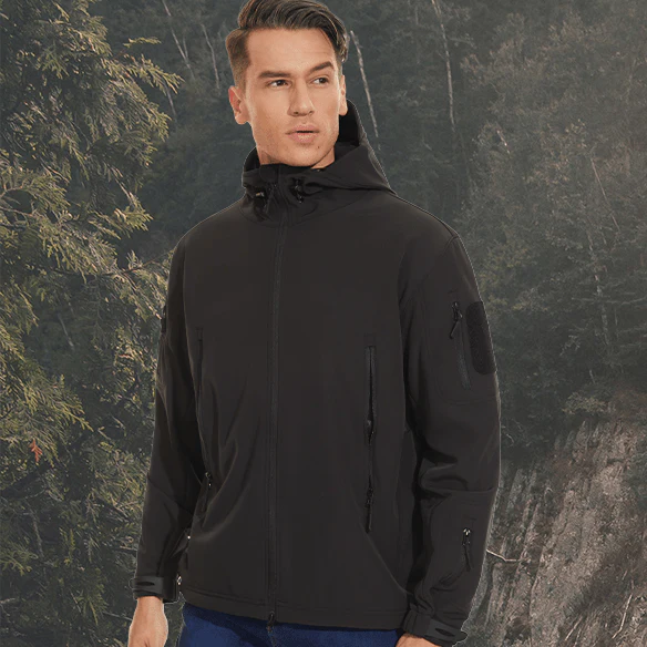 Men's Water Resistant Windbreaker Tactical Soft Shell Coat