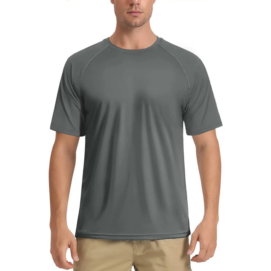 Men's UPF 80+ Breathable Quick-Dry Outdoor Swim T-Shirt