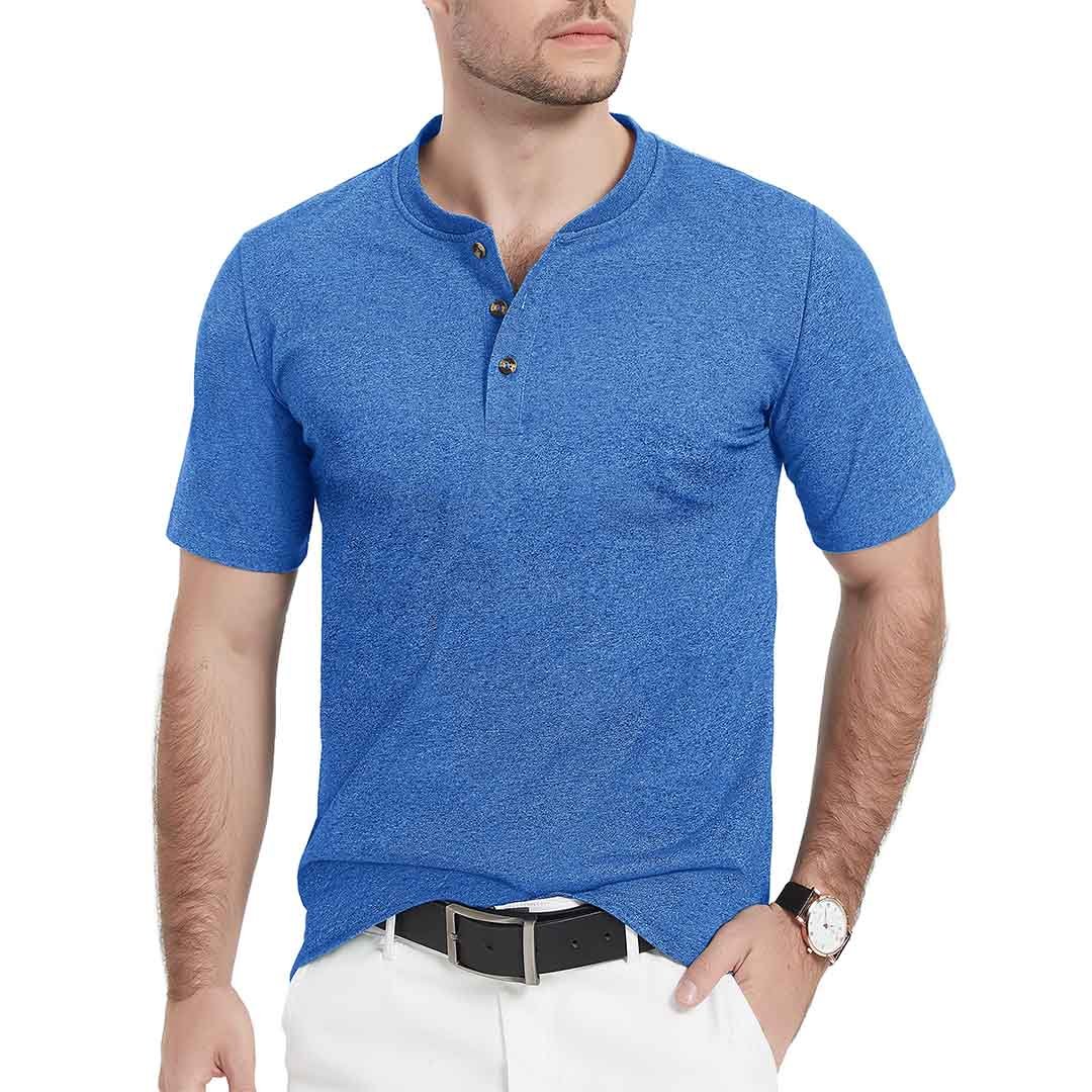 Men's Casual Cotton Henley Shirts