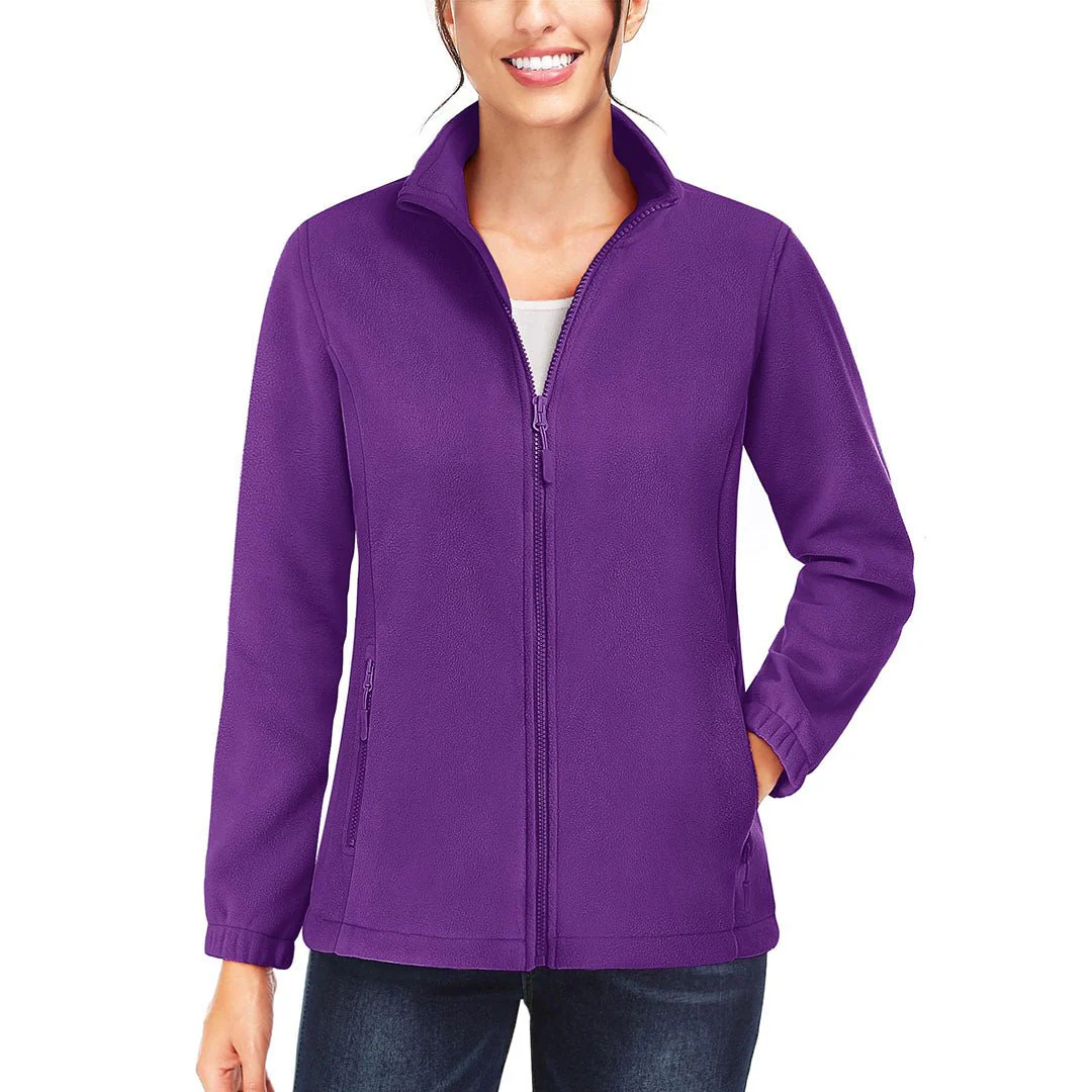 Women's Fleece Full Zip Lightweight Jacket